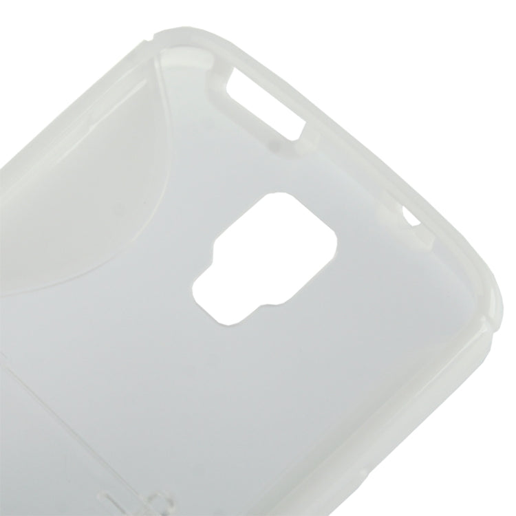 Translucent TPU + Plastic Case with Holder for Galaxy S IV Active / i9295