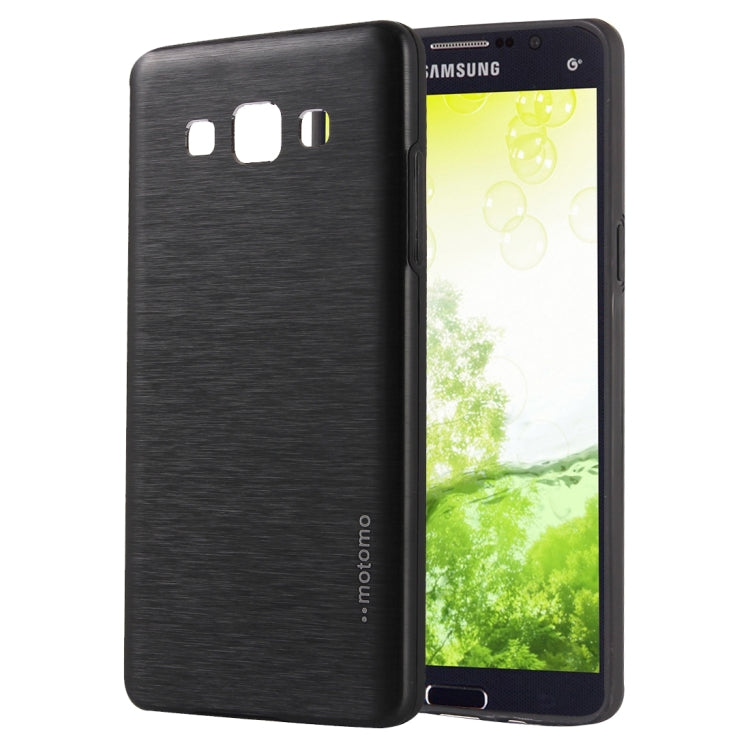 For Galaxy A7 / A700 MOTOMO Brushed Texture Metal + TPU Protective Case