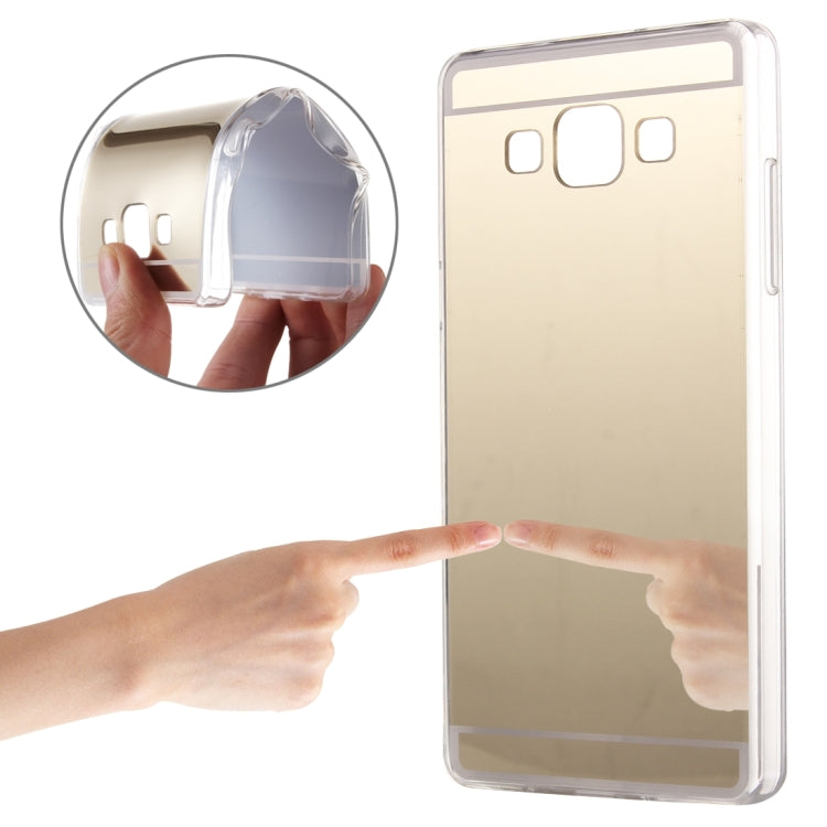 For Galaxy A7 / A700 Electroplating Mirror TPU Protective Case