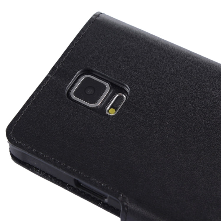 Split Leather Case with Holder & Card Slots for Galaxy Note 4 / N910