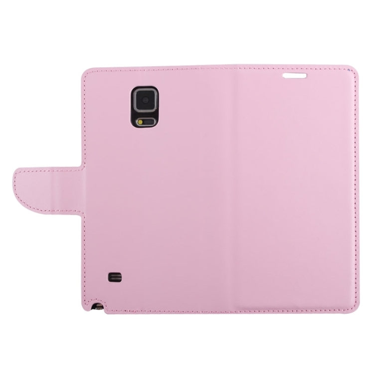 Split Leather Case with Holder & Card Slots for Galaxy Note 4 / N910