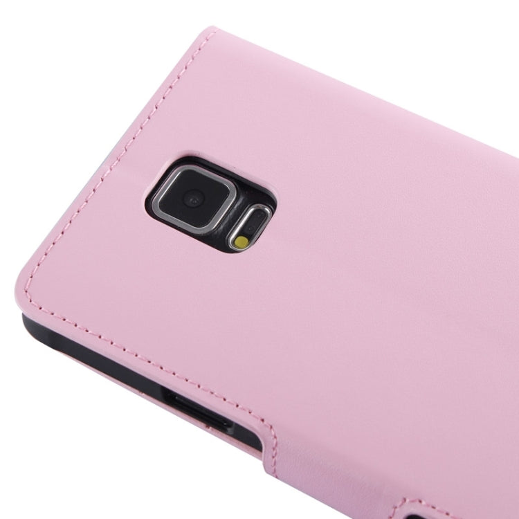 Split Leather Case with Holder & Card Slots for Galaxy Note 4 / N910