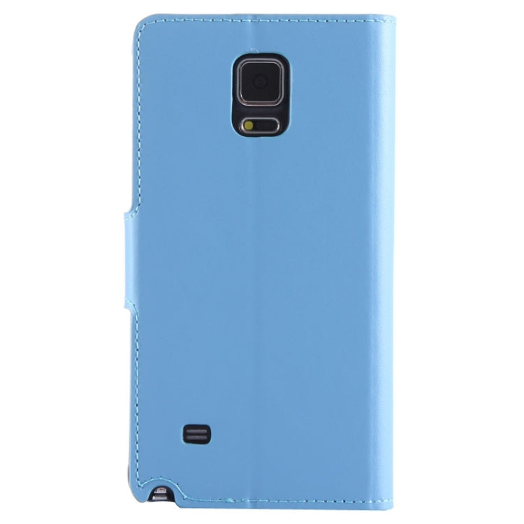Split Leather Case with Holder & Card Slots for Galaxy Note 4 / N910