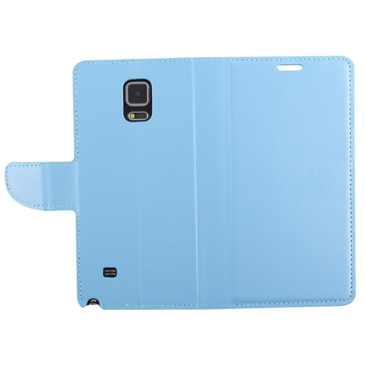 Split Leather Case with Holder & Card Slots for Galaxy Note 4 / N910