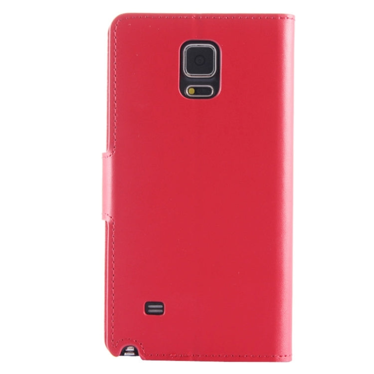Split Leather Case with Holder & Card Slots for Galaxy Note 4 / N910