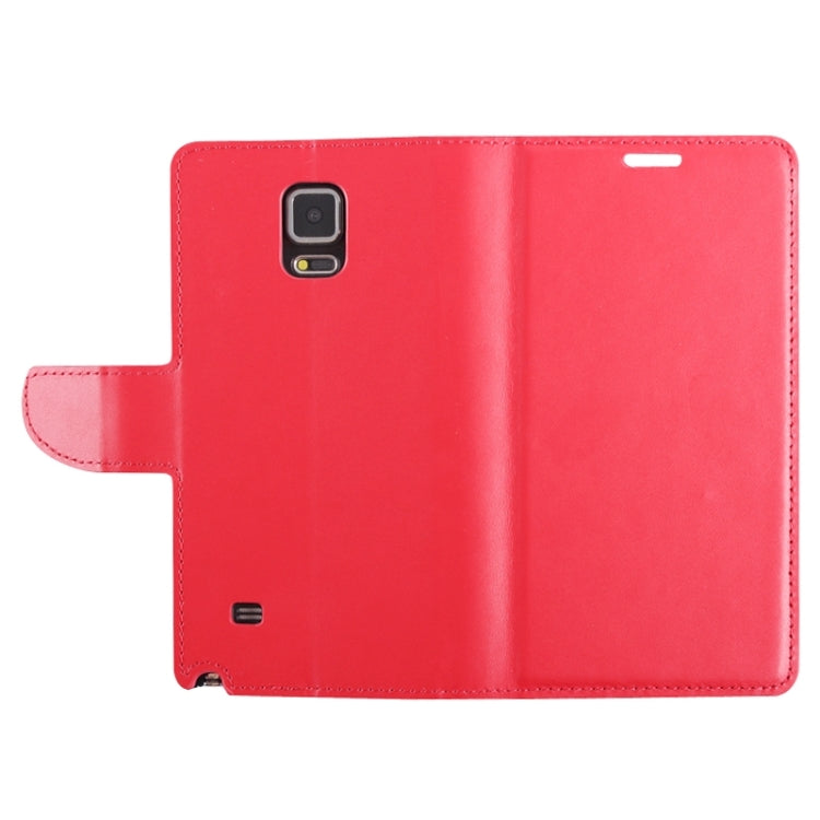 Split Leather Case with Holder & Card Slots for Galaxy Note 4 / N910