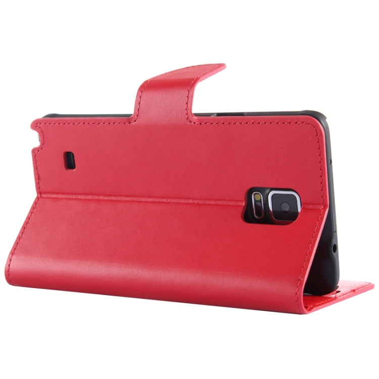 Split Leather Case with Holder & Card Slots for Galaxy Note 4 / N910