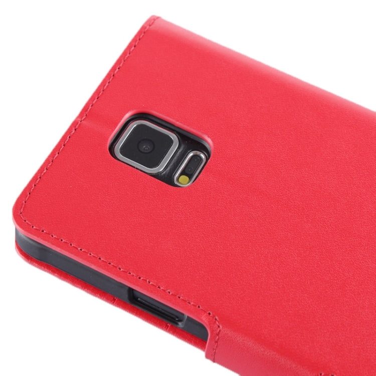 Split Leather Case with Holder & Card Slots for Galaxy Note 4 / N910