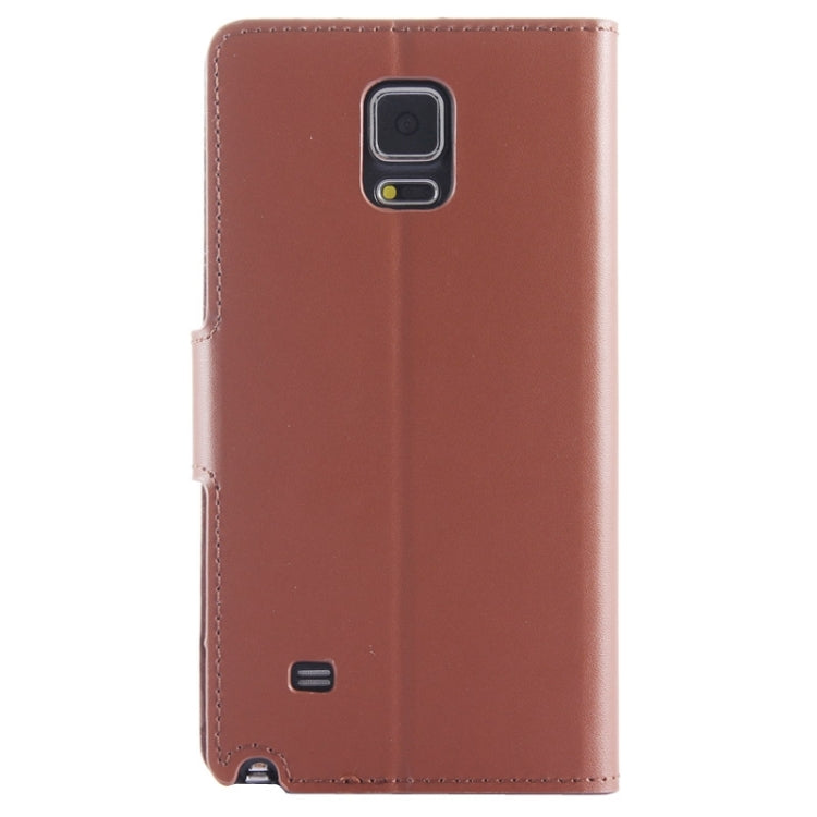 Split Leather Case with Holder & Card Slots for Galaxy Note 4 / N910
