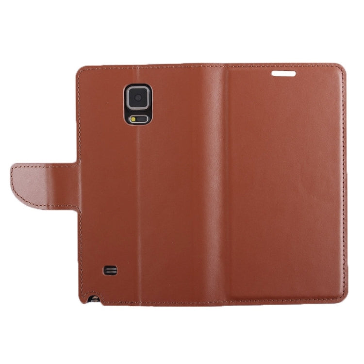 Split Leather Case with Holder & Card Slots for Galaxy Note 4 / N910