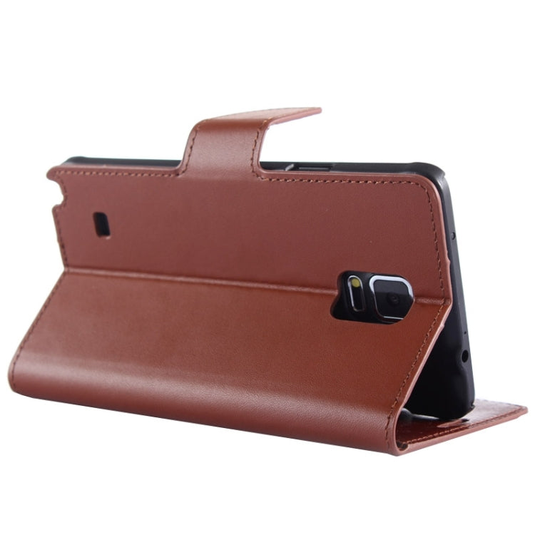 Split Leather Case with Holder & Card Slots for Galaxy Note 4 / N910