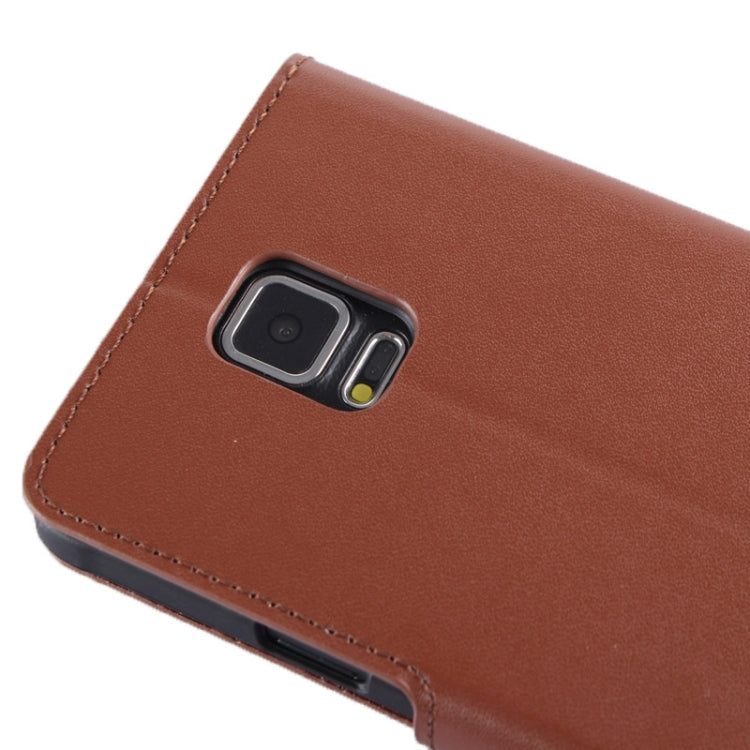 Split Leather Case with Holder & Card Slots for Galaxy Note 4 / N910
