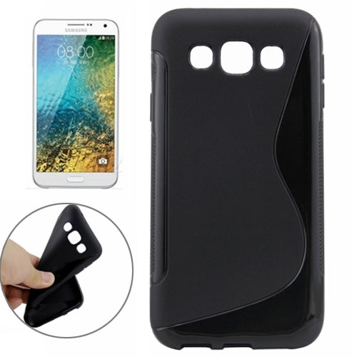 S Line Anti-slip Frosted TPU Protective Case for Galaxy E5 / E500F