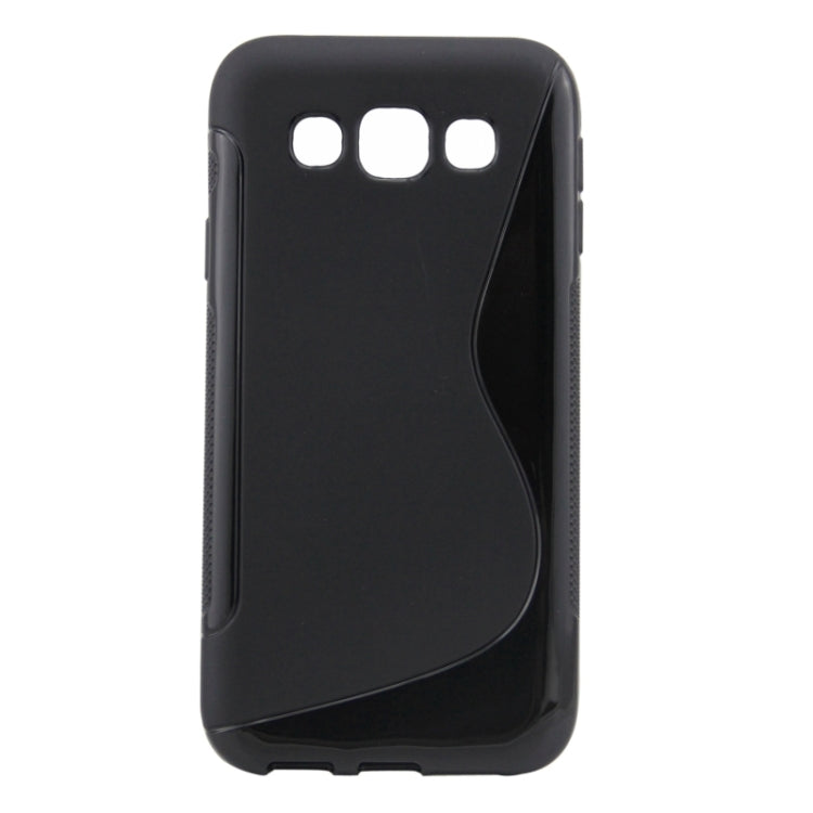 S Line Anti-slip Frosted TPU Protective Case for Galaxy E5 / E500F