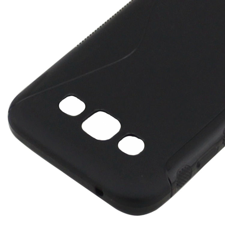 S Line Anti-slip Frosted TPU Protective Case for Galaxy E5 / E500F