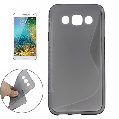 S Line Anti-slip Frosted TPU Protective Case for Galaxy E5 / E500F