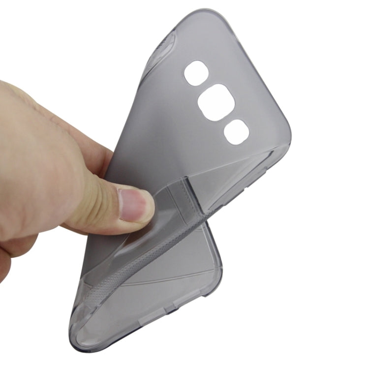 S Line Anti-slip Frosted TPU Protective Case for Galaxy E5 / E500F
