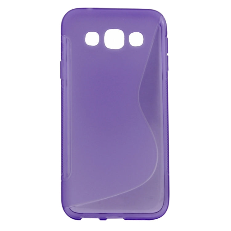 S Line Anti-slip Frosted TPU Protective Case for Galaxy E5 / E500F