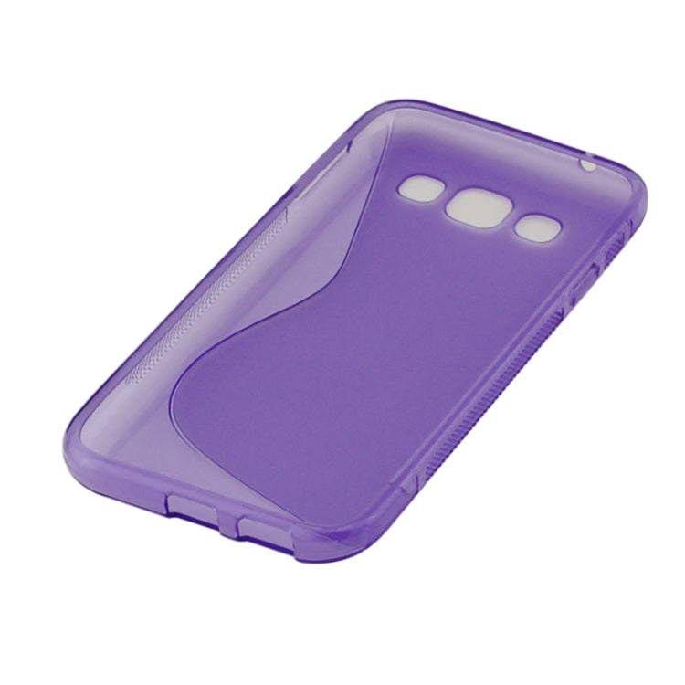 S Line Anti-slip Frosted TPU Protective Case for Galaxy E5 / E500F