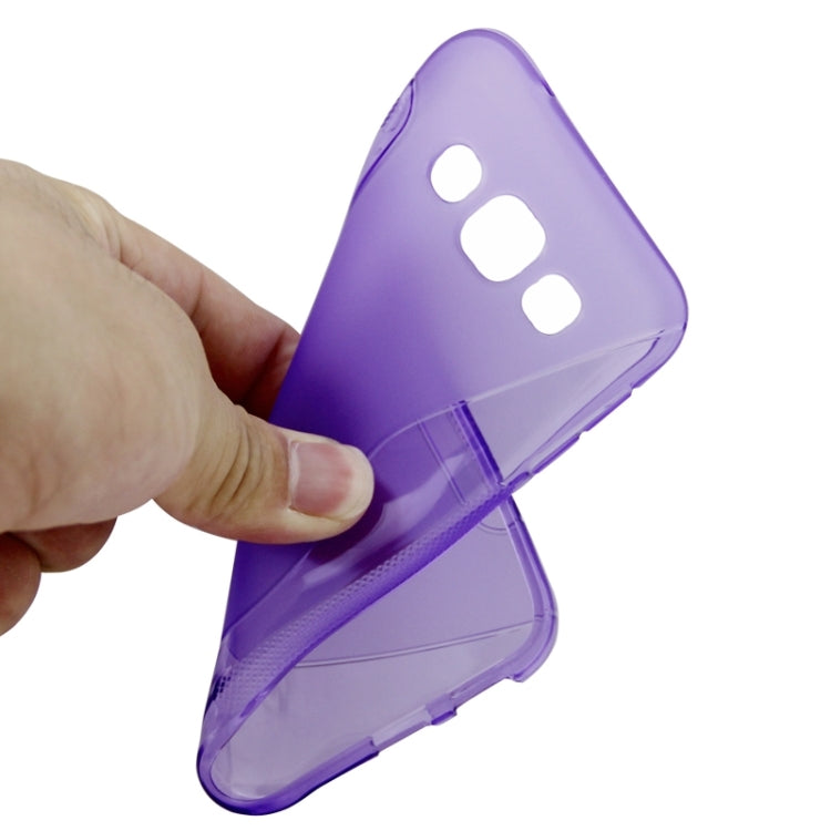 S Line Anti-slip Frosted TPU Protective Case for Galaxy E5 / E500F
