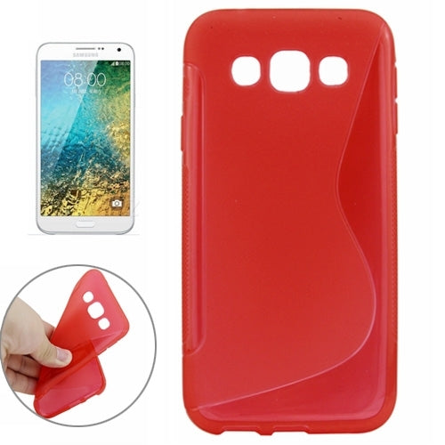 S Line Anti-slip Frosted TPU Protective Case for Galaxy E5 / E500F