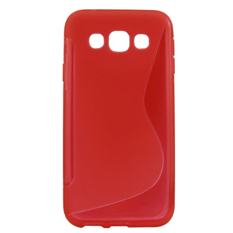 S Line Anti-slip Frosted TPU Protective Case for Galaxy E5 / E500F
