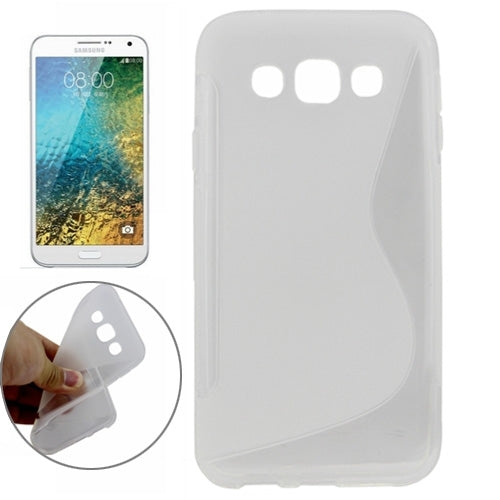 S Line Anti-slip Frosted TPU Protective Case for Galaxy E5 / E500F