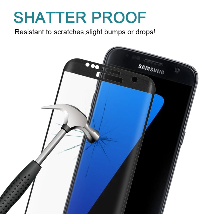 For Galaxy S7 Edge / G935 0.26mm 9H Surface Hardness 3D Explosion-proof Colorized Silk-screen Tempered Glass Full Screen Film