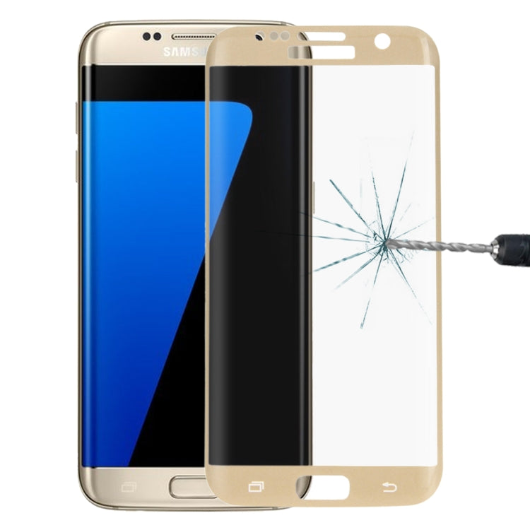 For Galaxy S7 Edge / G935 0.26mm 9H Surface Hardness 3D Explosion-proof Colorized Silk-screen Tempered Glass Full Screen Film
