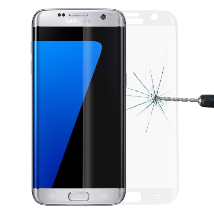 For Galaxy S7 Edge / G935 0.26mm 9H Surface Hardness 3D Explosion-proof Colorized Silk-screen Tempered Glass Full Screen Film