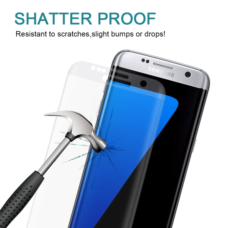 For Galaxy S7 Edge / G935 0.26mm 9H Surface Hardness 3D Explosion-proof Colorized Silk-screen Tempered Glass Full Screen Film