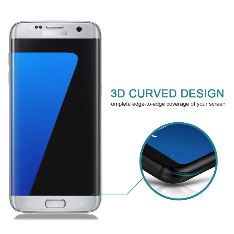 For Galaxy S7 Edge / G935 0.26mm 9H Surface Hardness 3D Explosion-proof Colorized Silk-screen Tempered Glass Full Screen Film