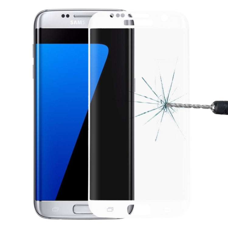 For Galaxy S7 Edge / G935 0.26mm 9H Surface Hardness 3D Explosion-proof Colorized Silk-screen Tempered Glass Full Screen Film