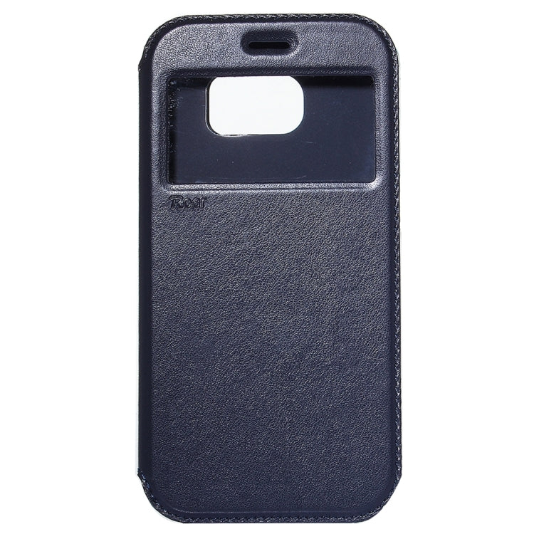 For Galaxy S7 / G930 Roar Sand Texture Horizontal Flip Leather Case with Call Display ID & Holder & Card Slots