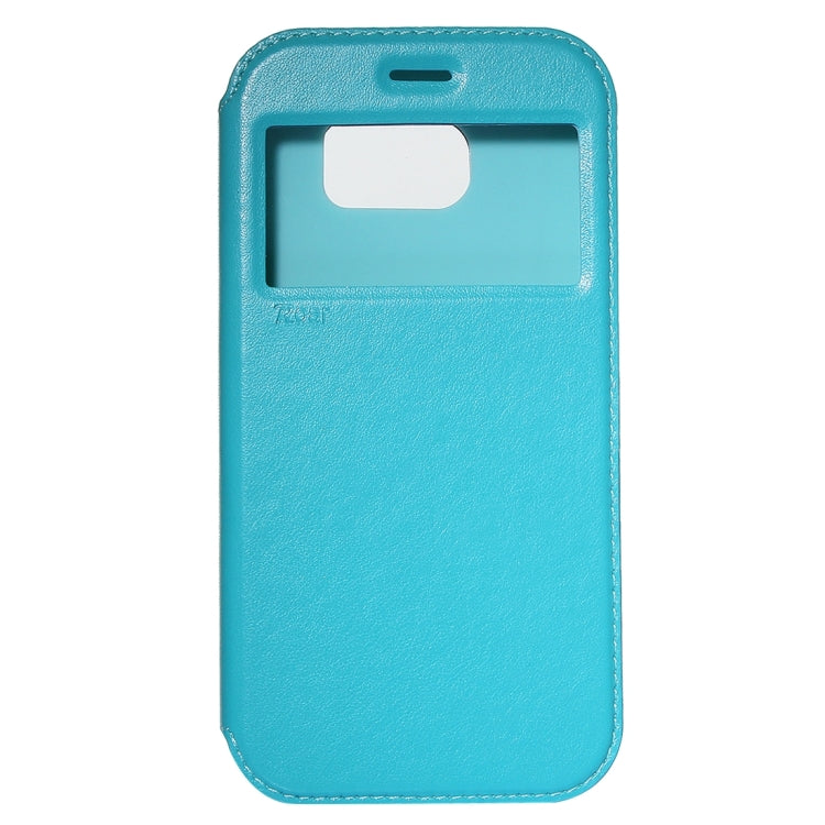 For Galaxy S7 / G930 Roar Sand Texture Horizontal Flip Leather Case with Call Display ID & Holder & Card Slots