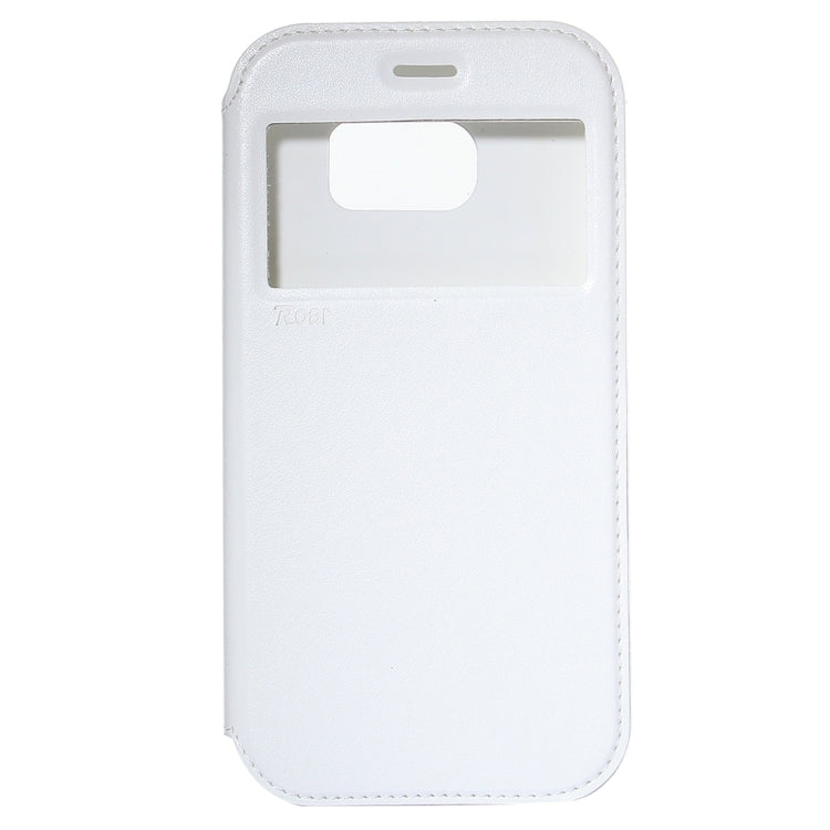 For Galaxy S7 / G930 Roar Sand Texture Horizontal Flip Leather Case with Call Display ID & Holder & Card Slots