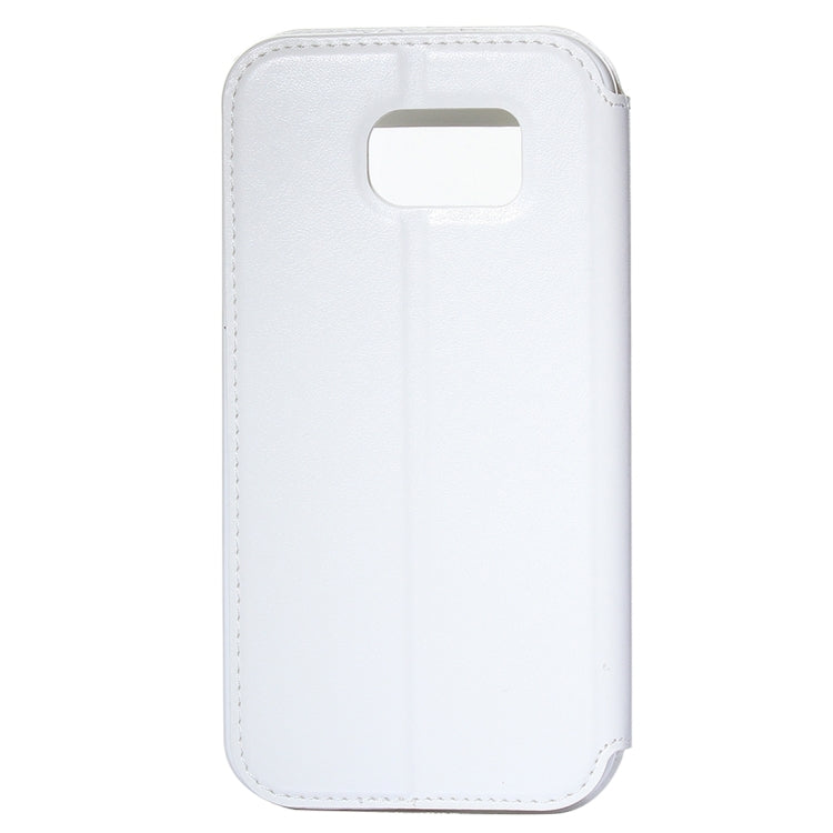 For Galaxy S7 / G930 Roar Sand Texture Horizontal Flip Leather Case with Call Display ID & Holder & Card Slots