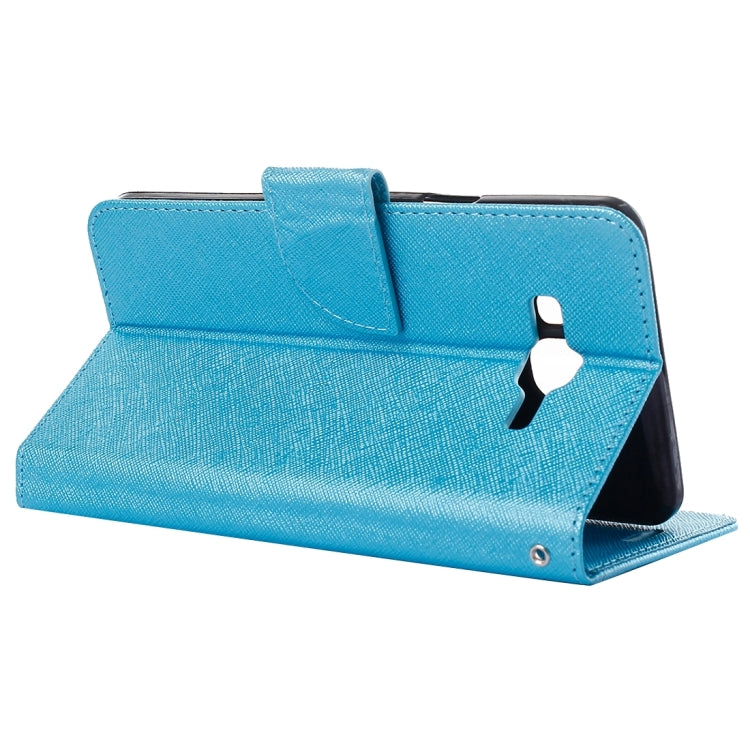 For Galaxy On5 / G550 Cross Texture Horizontal Flip Leather Case with Holder & Card Slots & Wallet