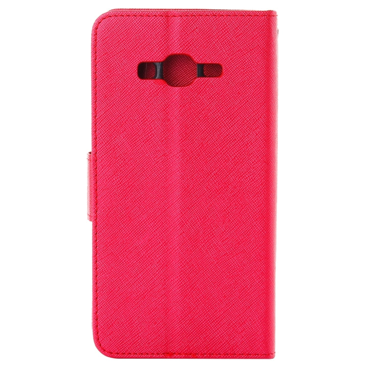 For Galaxy On5 / G550 Cross Texture Horizontal Flip Leather Case with Holder & Card Slots & Wallet