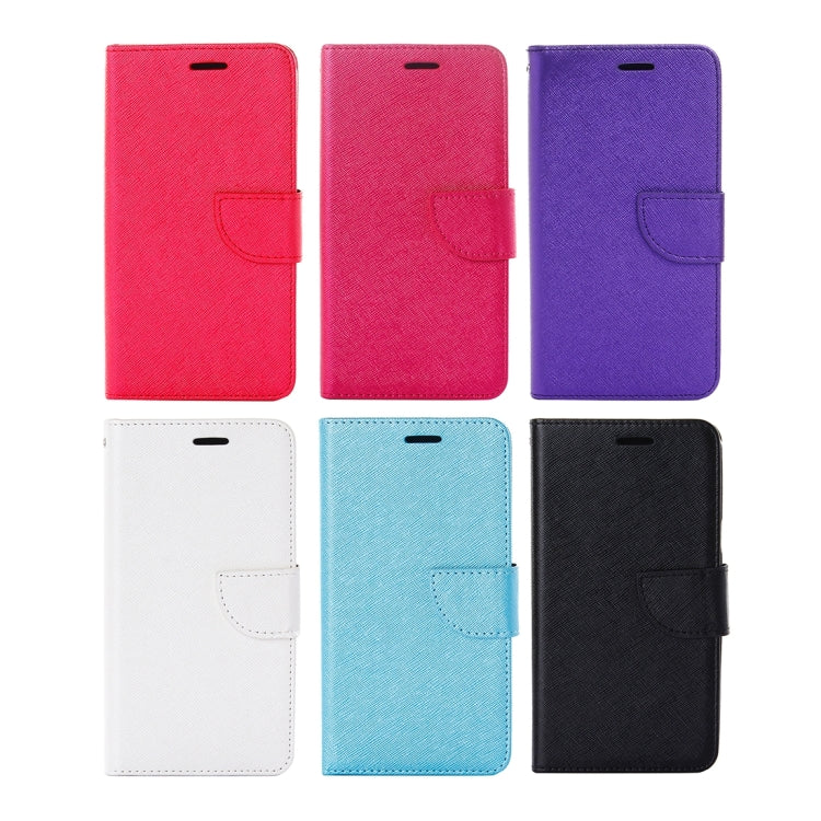 For Galaxy On5 / G550 Cross Texture Horizontal Flip Leather Case with Holder & Card Slots & Wallet