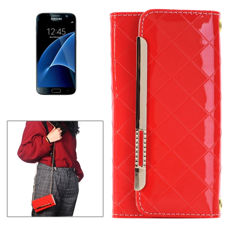 For Galaxy S7/G930 Horizontal Flip Leather Case of Shoulder Bag with Card Slots & Wallet