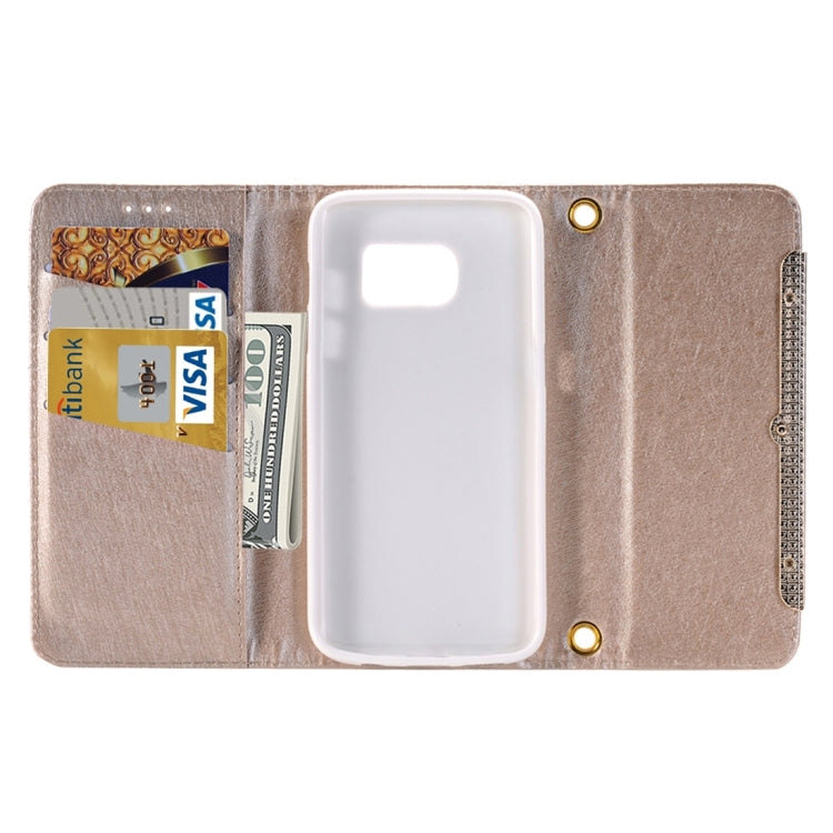 For Galaxy S7/G930 Horizontal Flip Leather Case of Shoulder Bag with Card Slots & Wallet