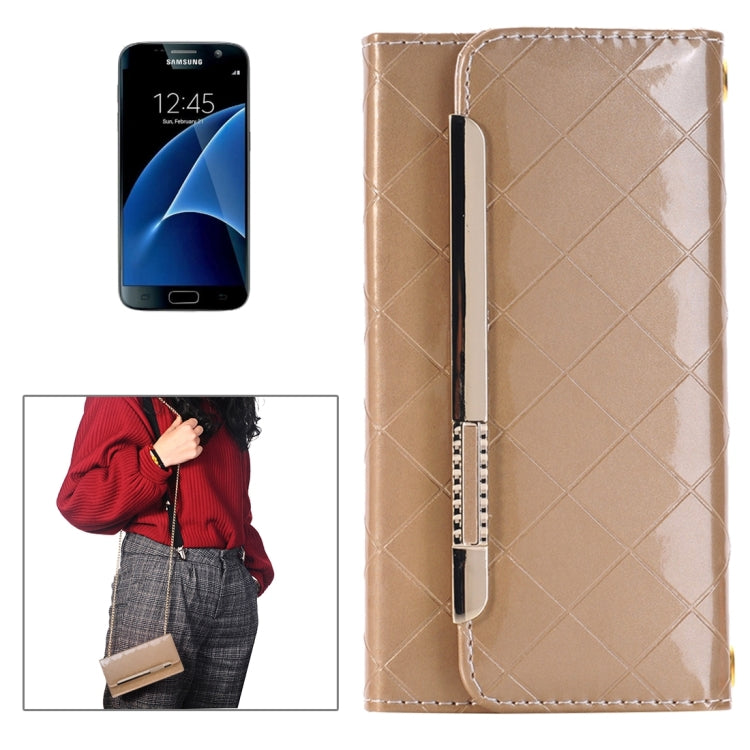 For Galaxy S7/G930 Horizontal Flip Leather Case of Shoulder Bag with Card Slots & Wallet