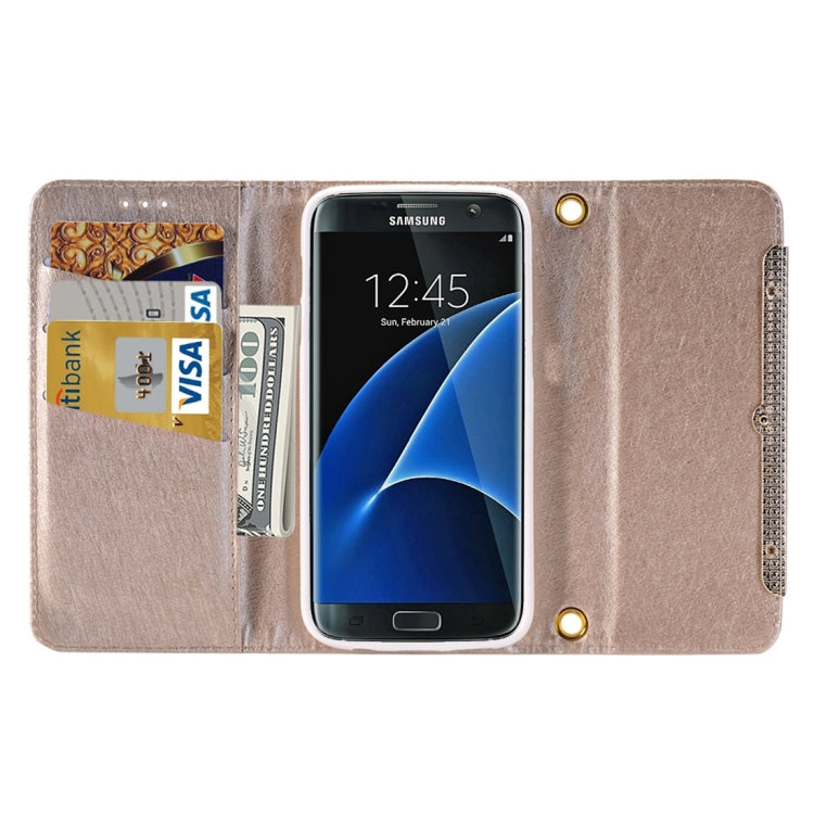 For Galaxy S7/G930 Horizontal Flip Leather Case of Shoulder Bag with Card Slots & Wallet
