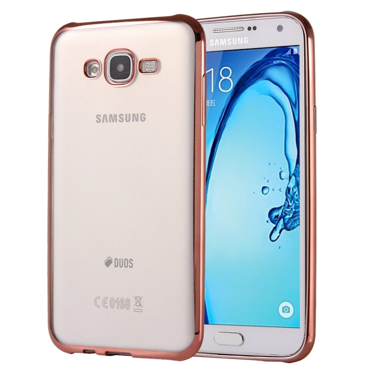 For Galaxy On5 / G550 Electroplating Soft TPU Protective Cover Case