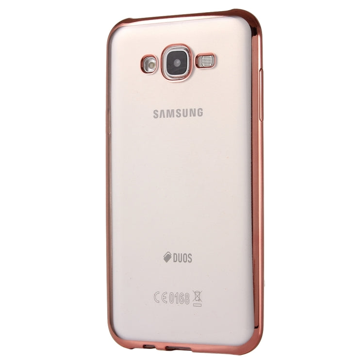 For Galaxy On5 / G550 Electroplating Soft TPU Protective Cover Case