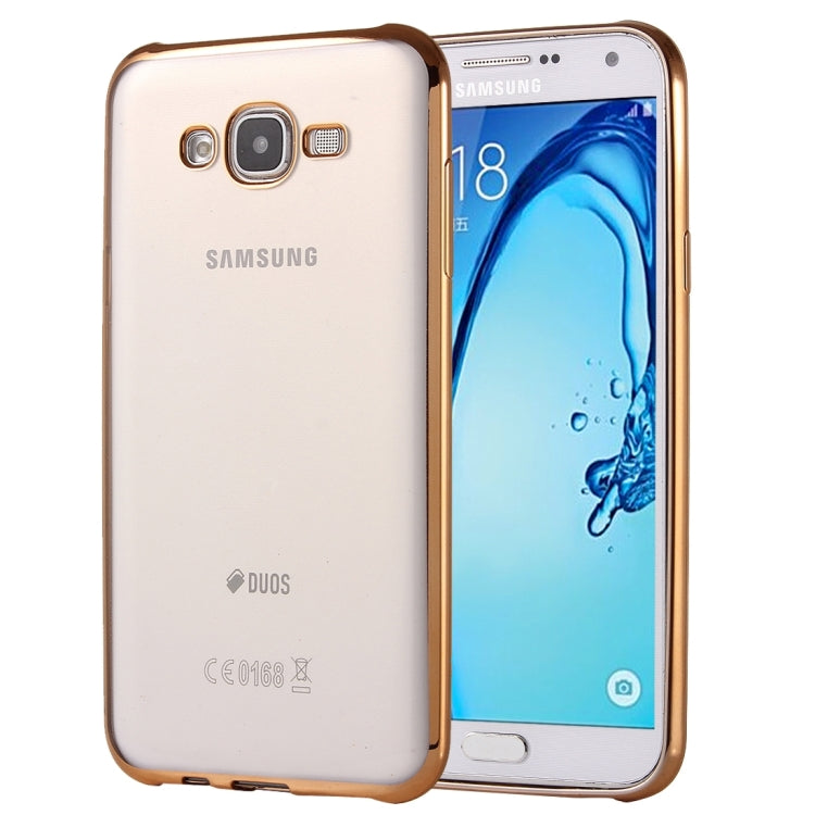 For Galaxy On7 / G600 Electroplating Soft TPU Protective Cover Case