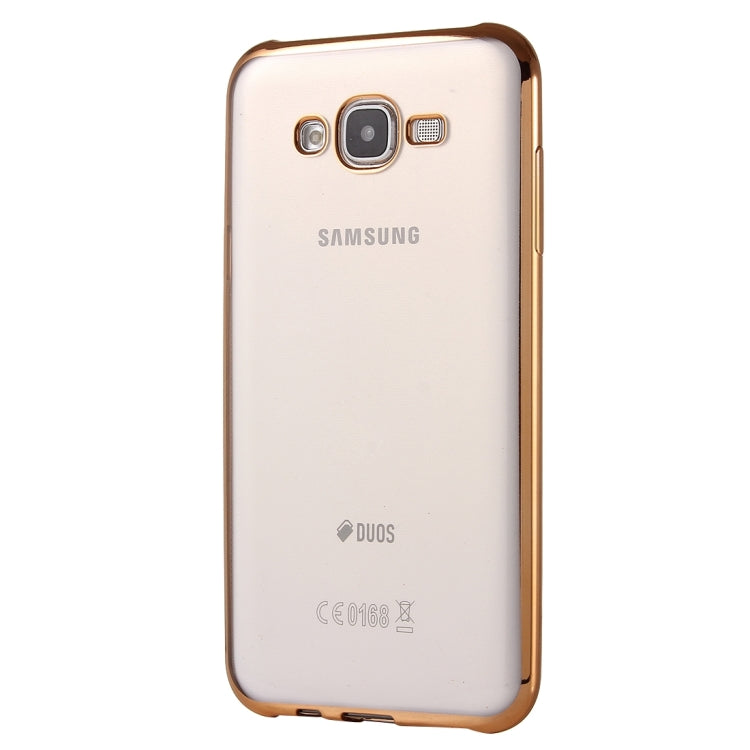For Galaxy On7 / G600 Electroplating Soft TPU Protective Cover Case