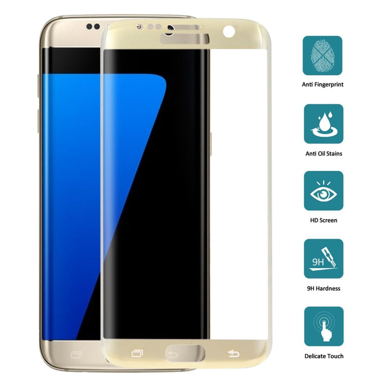 For Galaxy S7 Edge / G935 0.26mm 9H Surface Hardness Explosion-proof Colorized Electroplating Tempered Glass Full Screen Film