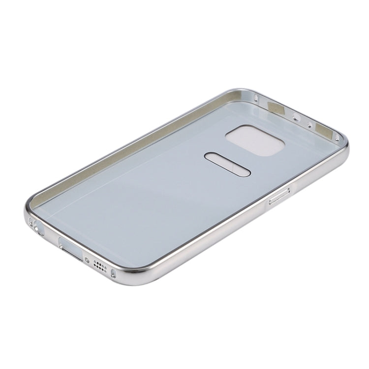 For Galaxy S6 / G920 Push-pull Style Metal Plating Bumper Frame + Acrylic Back Cover Combination Case